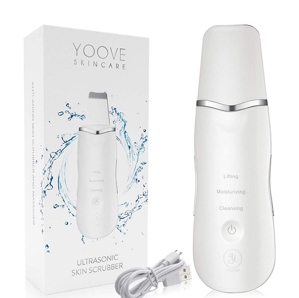 Skin scrubbing massaging face lifting device